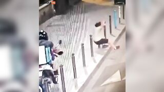 Oh My God! A Man Fell From The 6th Floor And Was Pierced By A