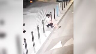 Oh My God! A Man Fell From The 6th Floor And Was Pierced By A