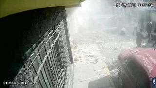 Bakery Explosion, Pedestrians Blown To Pieces (Acti