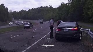 The Police Responded Quickly And Escaped Death.