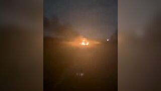 Russian Soldier Filming Burning Vehicle Killed In Explosion