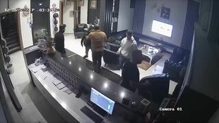 Extortion Gang Stabbed And Shot At Hotel, Full Video