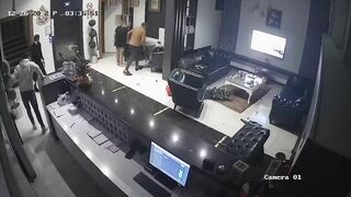 Extortion Gang Stabbed And Shot At Hotel, Full Video