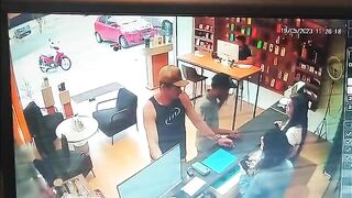 Shop Owner Killed By Robber When Trying To Grab Gun