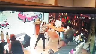 Shop Owner Killed By Robber When Trying To Grab Gun