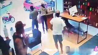 The Store Owner Was Killed By The Robber When He Tried To Grab The Gun.