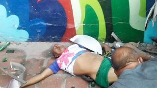 Bus Hits Rickshaw With Passengers 