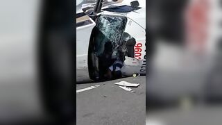 Driver Survives Accident But His Truck Is Totaled