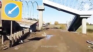 Dump Truck Driver Forgets To Lower The Body