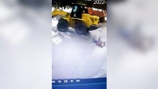 The Loader Ran Over A Worker Three Times