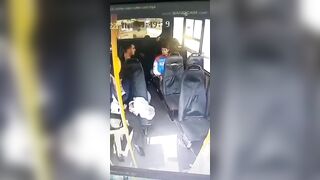 The Truck Hit The Back Of The Bus.