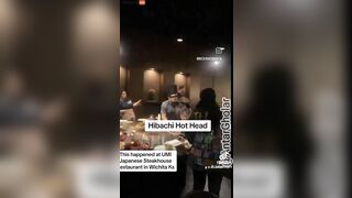 Fight Almost Breaks Out At Hibachi Restaurant - Video