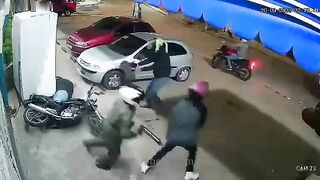 Three Assassins Shoot Security Guard At Bakery 