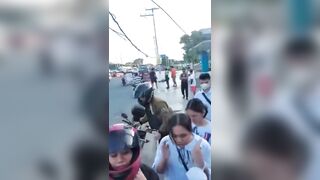 Traffic Policeman Shot By Drunk Driver (different Angles)