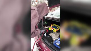 Two Lesbians Try To Jump-start A Dead Battery - Video - Vid