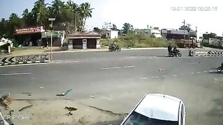 Two Motorcyclists Fly 