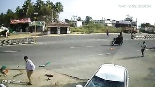 Two Motorcyclists Fly 