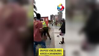 Venezuela. Fight With Police 