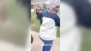 A Woman Attacked The Police, Her Wig Flying