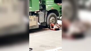 Woman Dies Under Bus Tire 