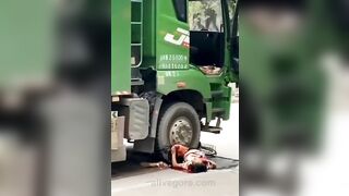 Woman Dies Under Bus Tire 