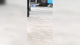 Woman Dies Under Bus Wheels, Short Video 