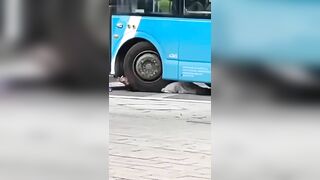 Woman Dies Under Bus Wheels, Short Video 