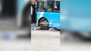 Woman Dies Under Bus Wheels, Short Video 