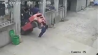 Worker Crushed By Forklift 