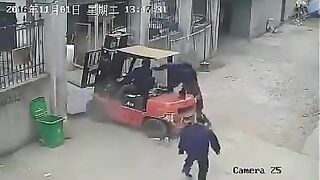 Worker Crushed By Forklift 