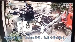 Worker Crushed To Death By Falling Machine 
