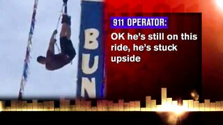 19-year-old Boy Bungee Jump Failed, Feet Hanging In The Air