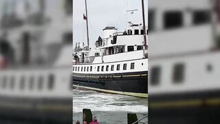 700-ton Ferry Heading For Wales Crashes Into Harbour Wall