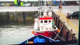 Car Sinks In Spanish Port