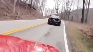 The Edge Of The Road Suddenly Appears