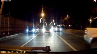 BMW Hits Several Cars