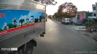 Vietnamese Moped Driver Is Out Of Luck After Being Thrown Under Dashcam Car