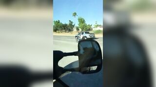 The Cyclist Began To Stagger And Fell Violently