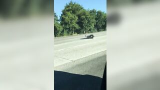 The Cyclist Began To Stagger And Fell Violently