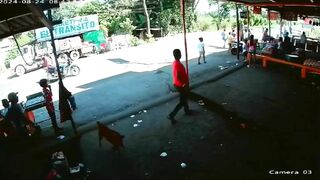 Bicyclist Hits Truck And Is Pierced By Mirror