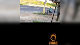 Cyclist Crashes Into Power Pole In Devastating Fashion