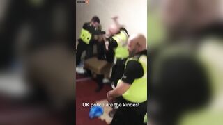 British Police Officer Filmed At Domestic Fight