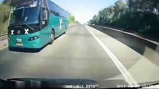 Bus Hits Person