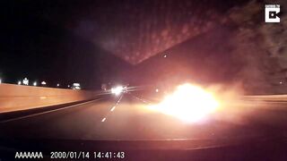 Car Burns On Highway