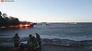 Casino Boat Catches Fire, 50 People Jump Into Sea