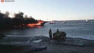 Casino Boat Catches Fire, 50 People Jump Into Sea