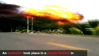 Explosion At Plastics Factory In Northern China Province Captured On Video