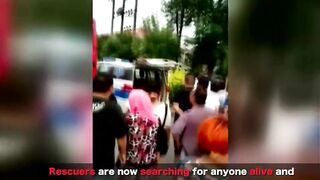Explosion At Plastics Factory In Northern China Province Captured On Video