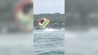Couple Plunges To Beach After Paragliding Rope Breaks