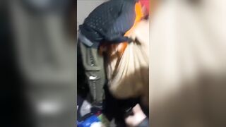 A Madman Accidentally Sets Himself On Fire